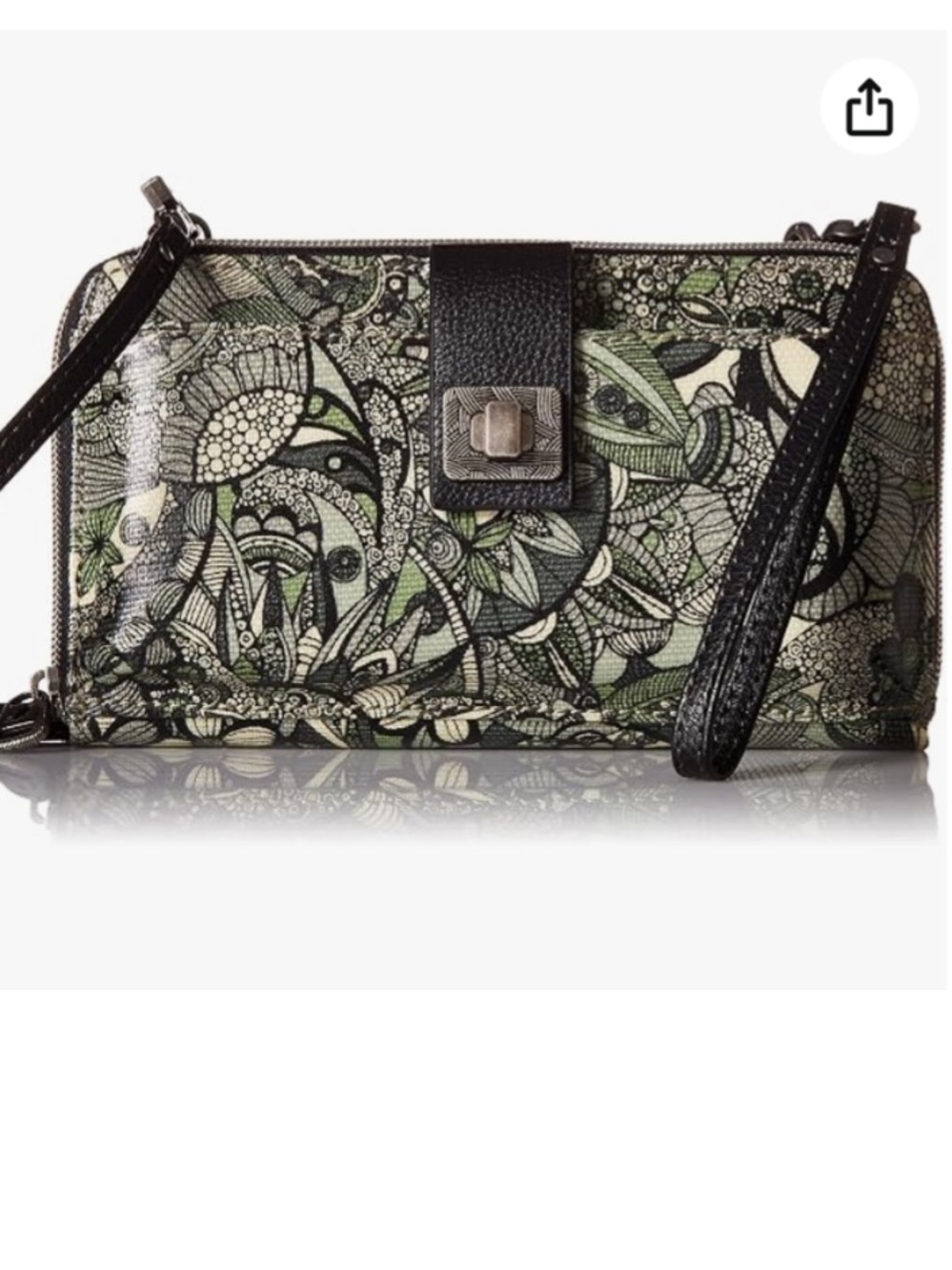 Sakroots 3 in 1 Crossbody Wristlet Phone Wallet Artist Circle Sage Spirit Desert